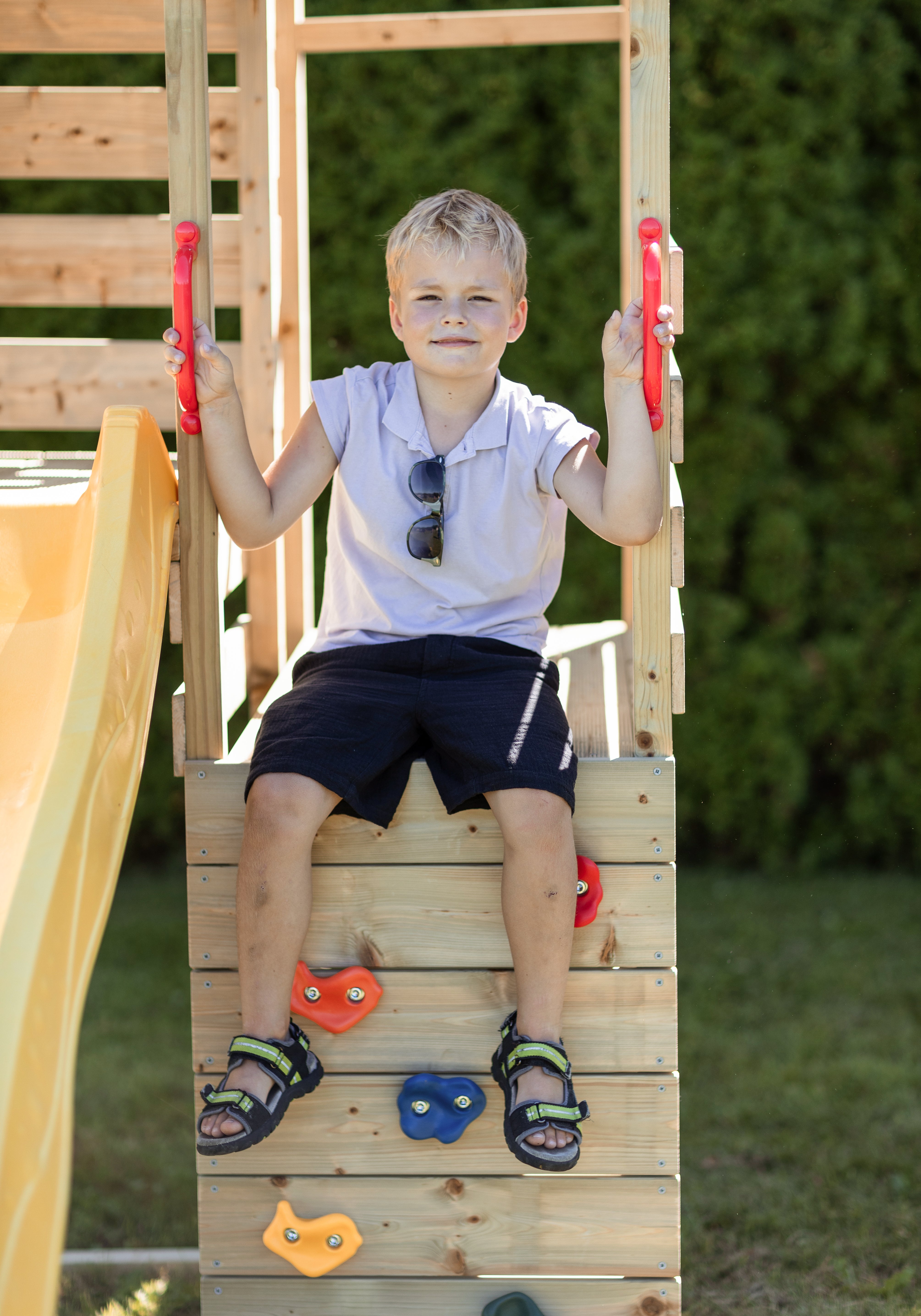 M41 Climb Tower Set with Gym Attachment and Single Swing