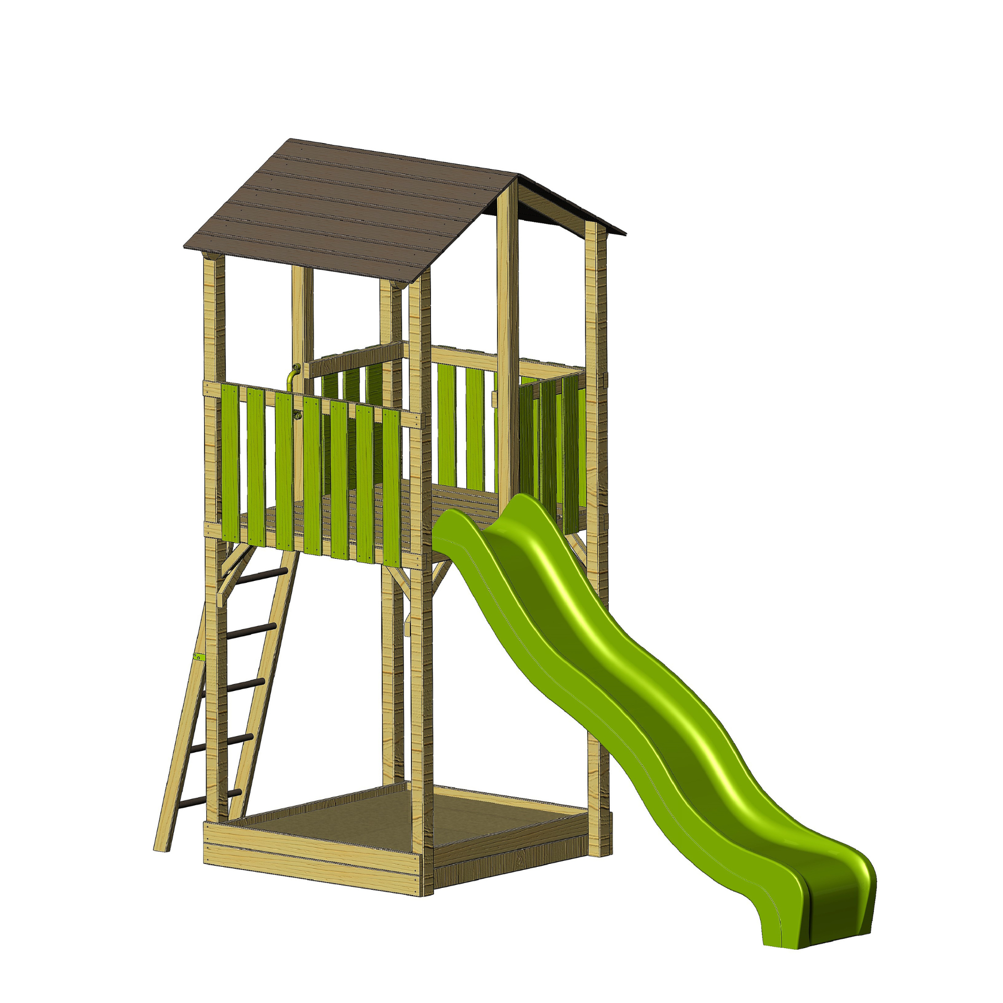 C1 Classic Playground with Slide 150cm