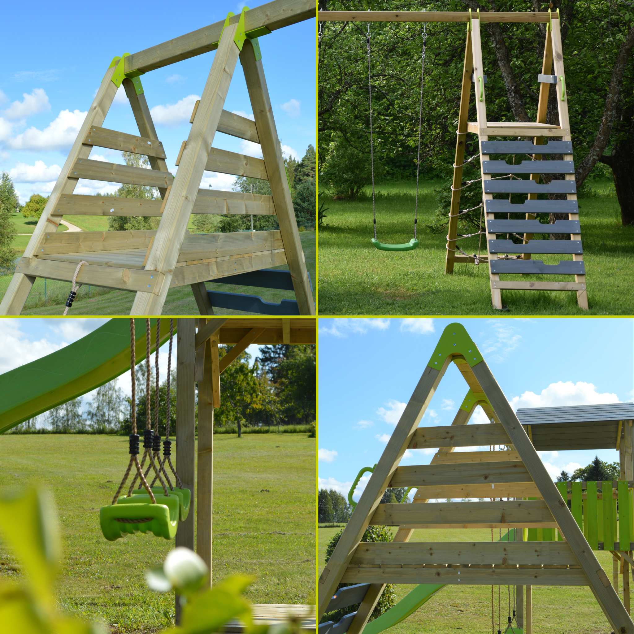 C11 Classic Playground with Slide and Climb Module