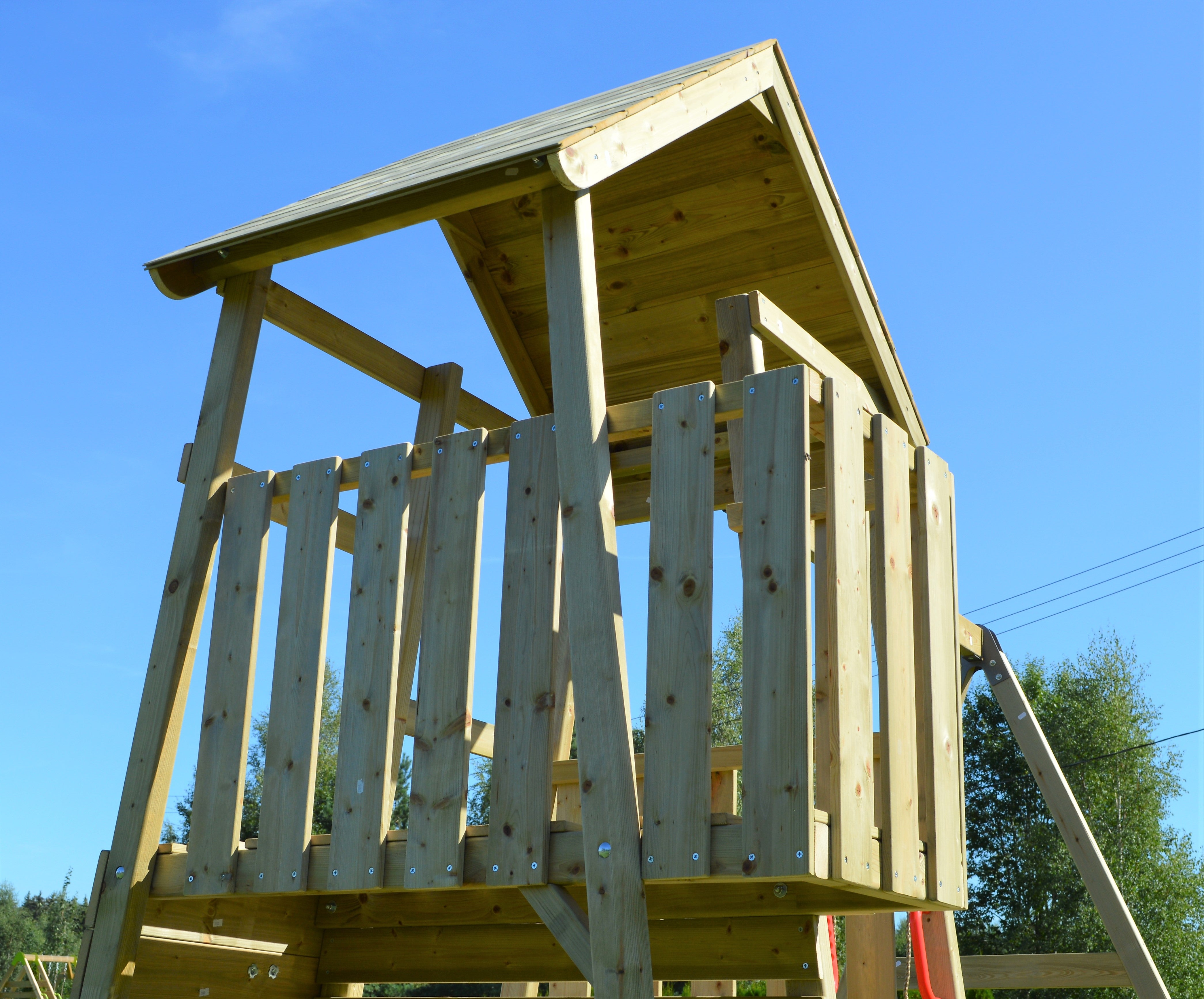 J10 Junior Activity Tower with Slide, Sandpit, Picnick Bench and Double Swing