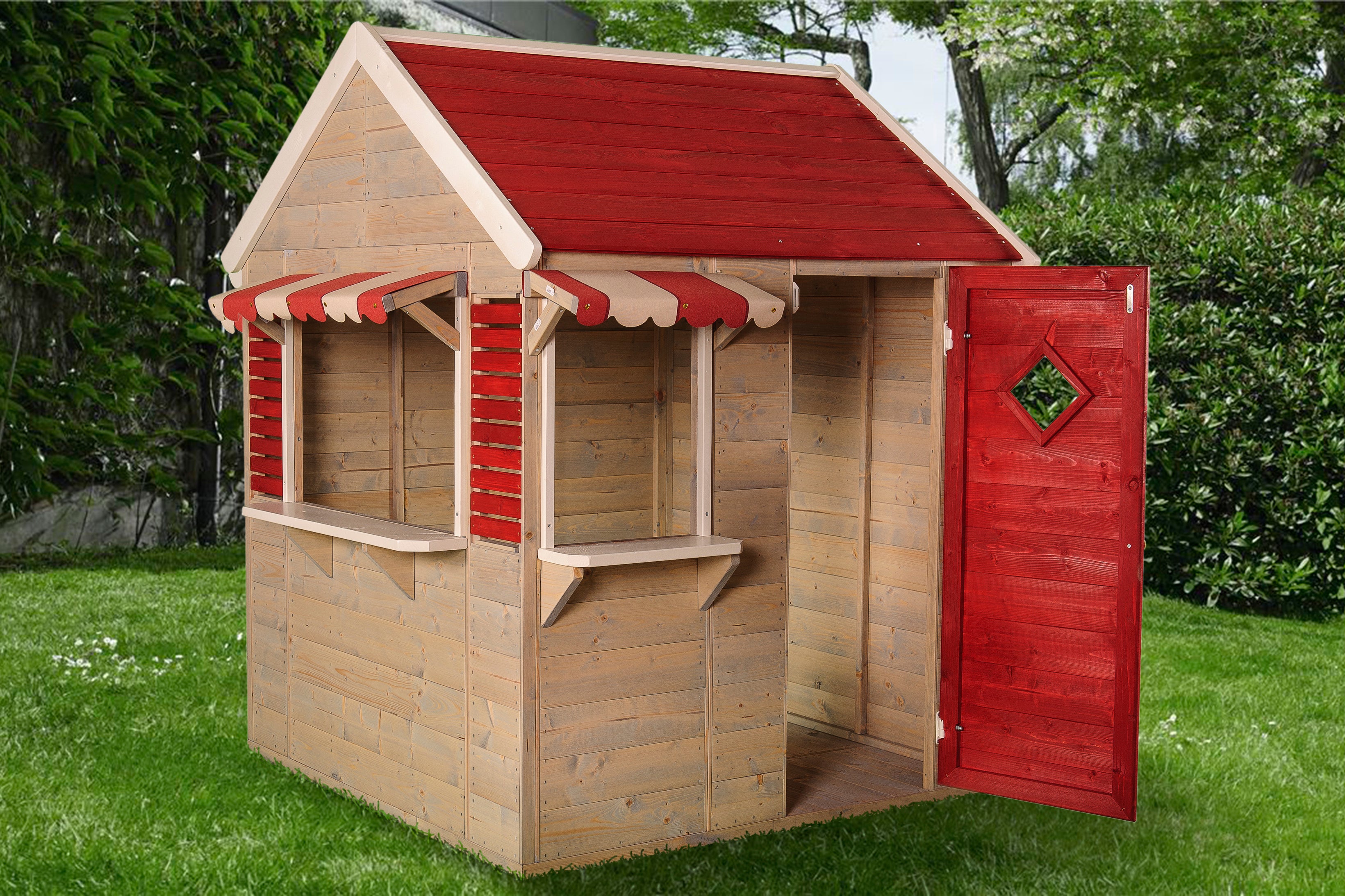 M16R Playhouse Beach Shop Red