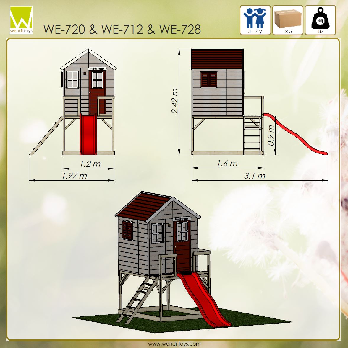 M22 My Lodge with Platform and Slide