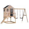 Playhouse + Platform + Double Swing