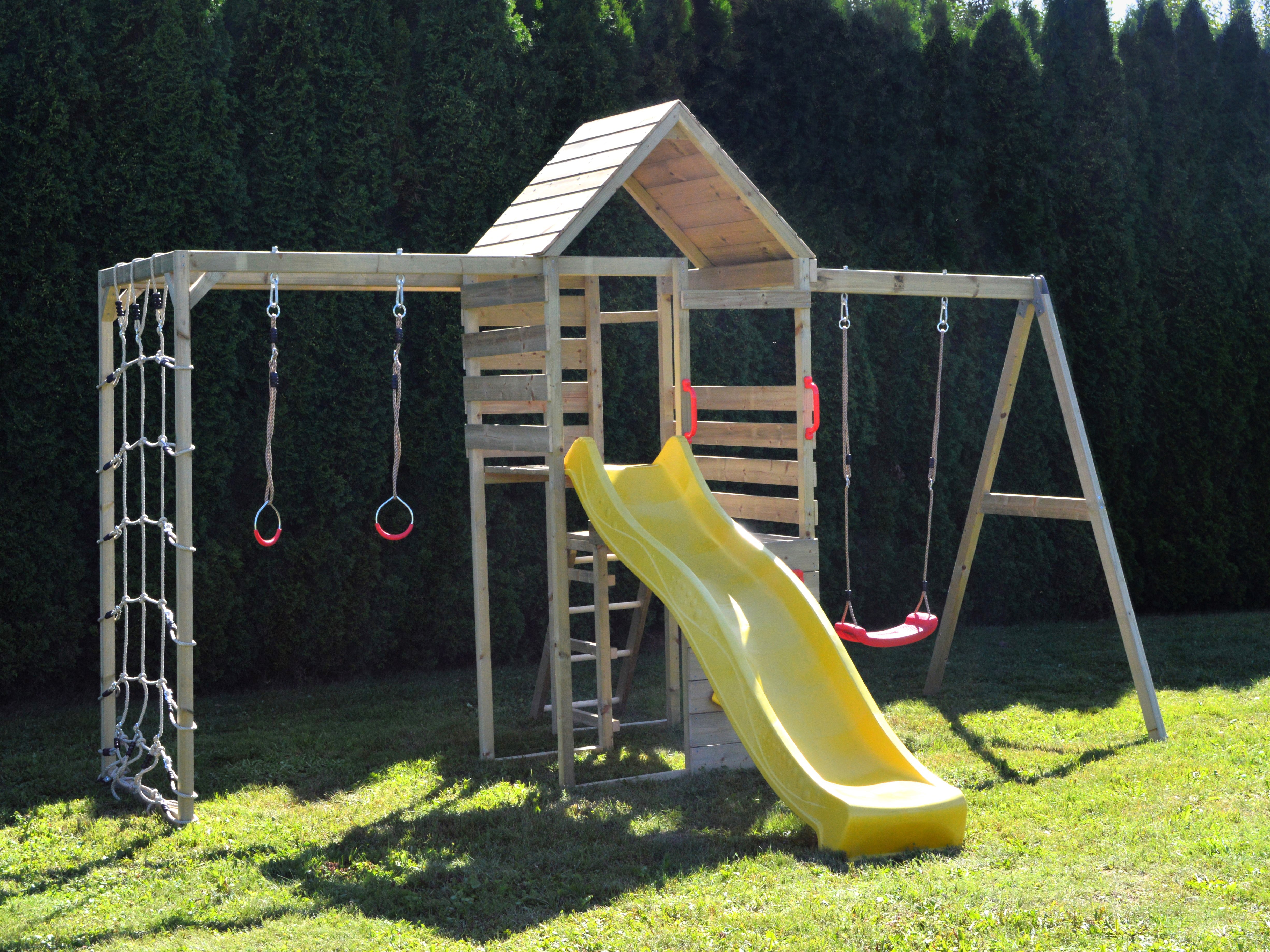 M41 Climb Tower Set with Gym Attachment and Single Swing