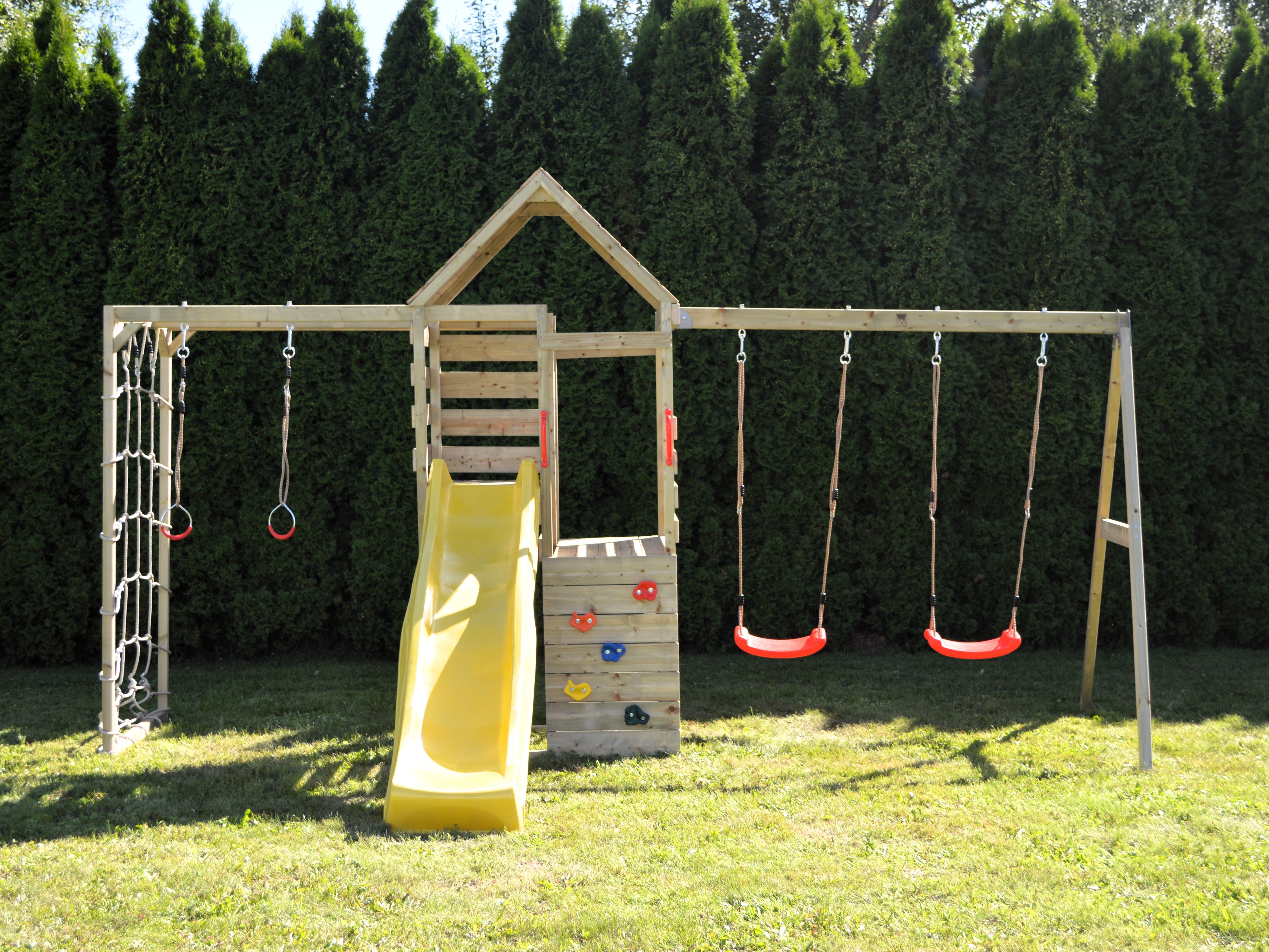 M42 Climb Tower Set with Gym Attachment and Double Swing