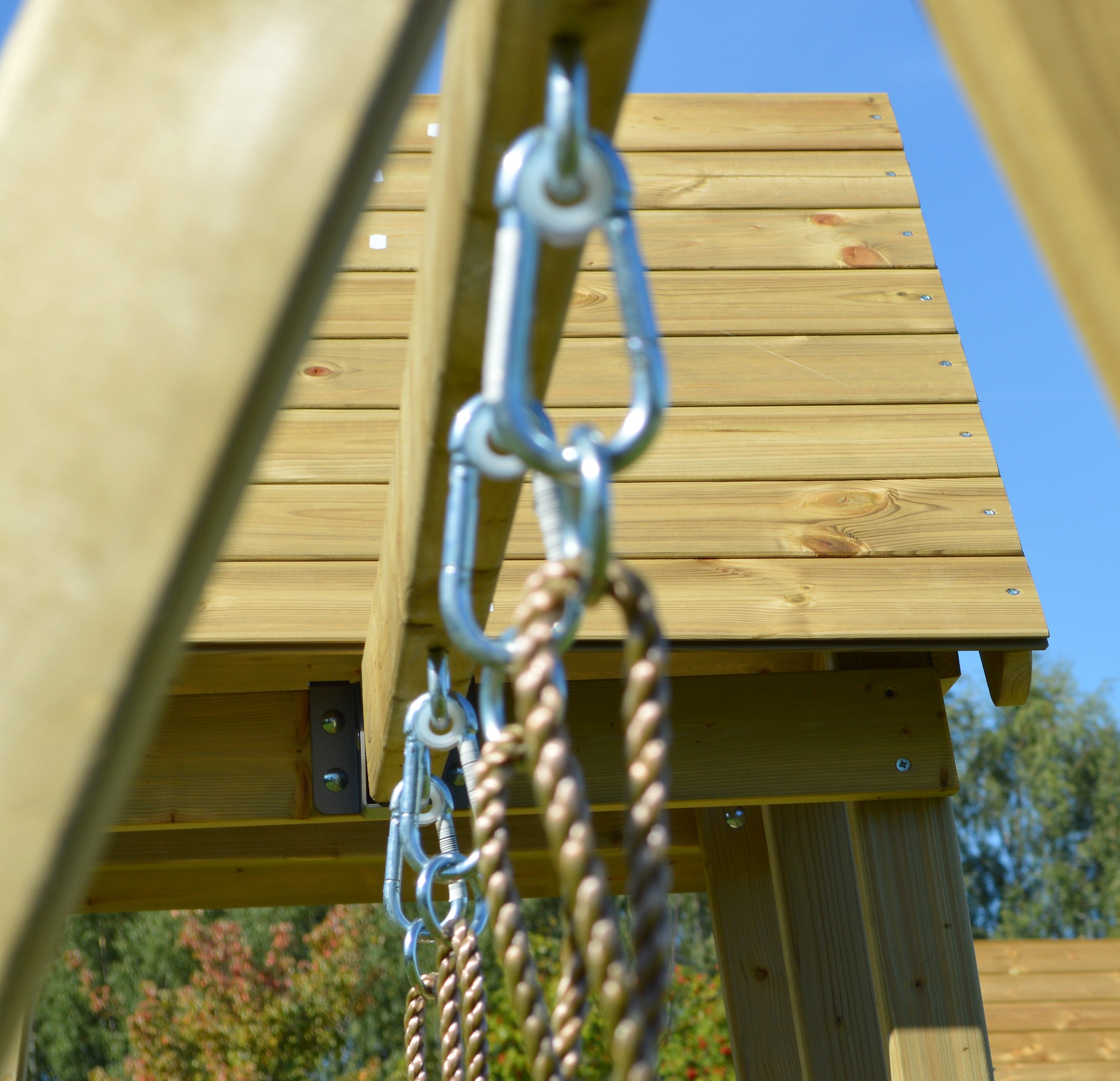 J10 Junior Activity Tower with Slide, Sandpit, Picnick Bench and Double Swing