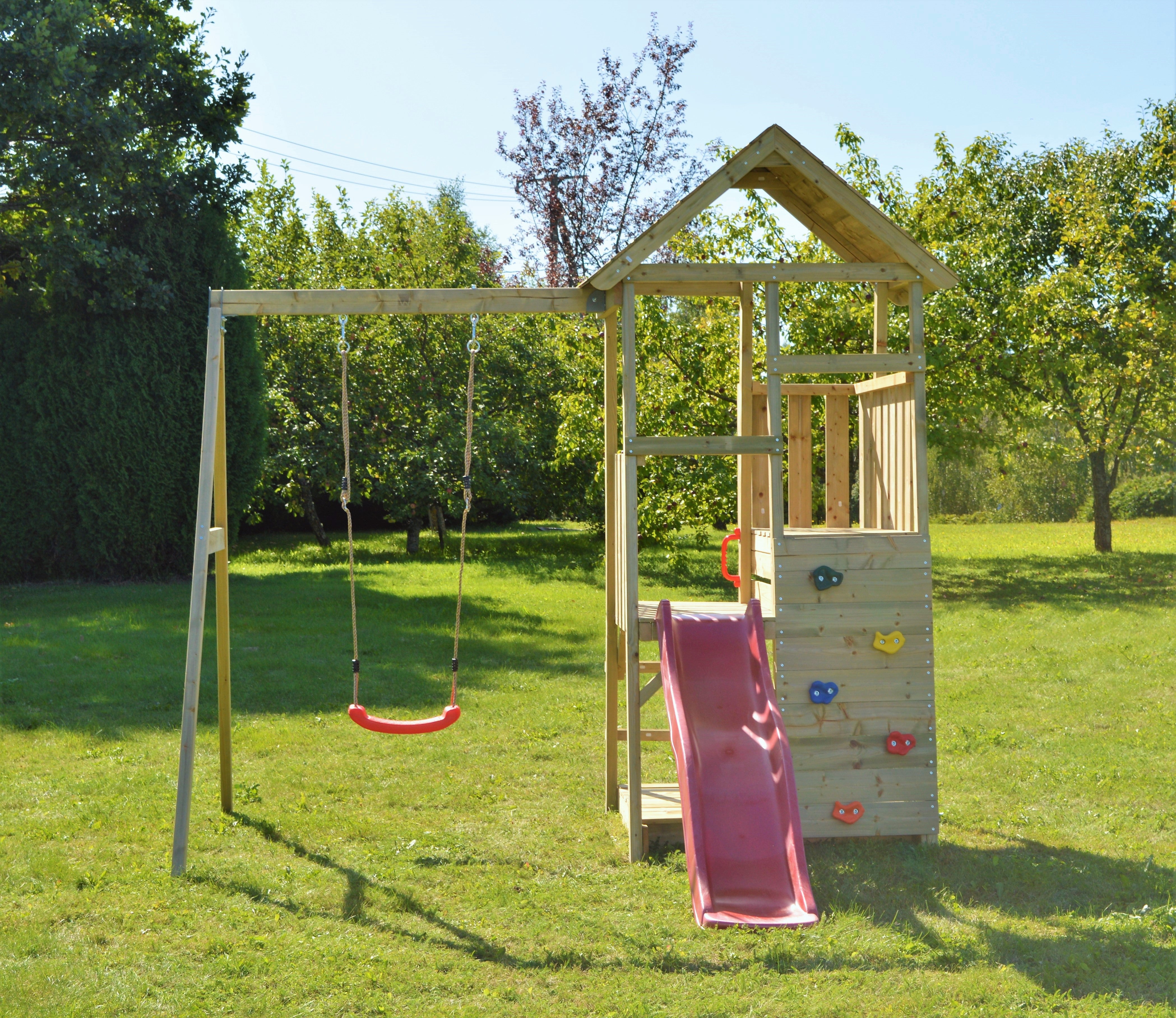 J4 Junior Activity Tower with Slide, Sandpit and Single Swing